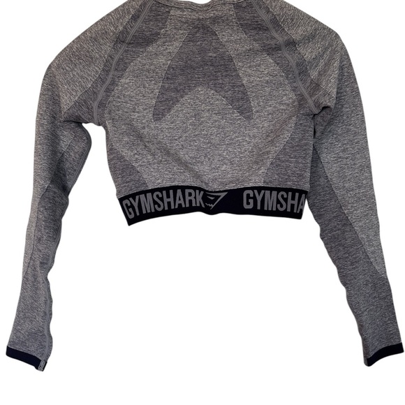 Gymshark Gray Flex Cropped Workout Top - Picture 2 of 3